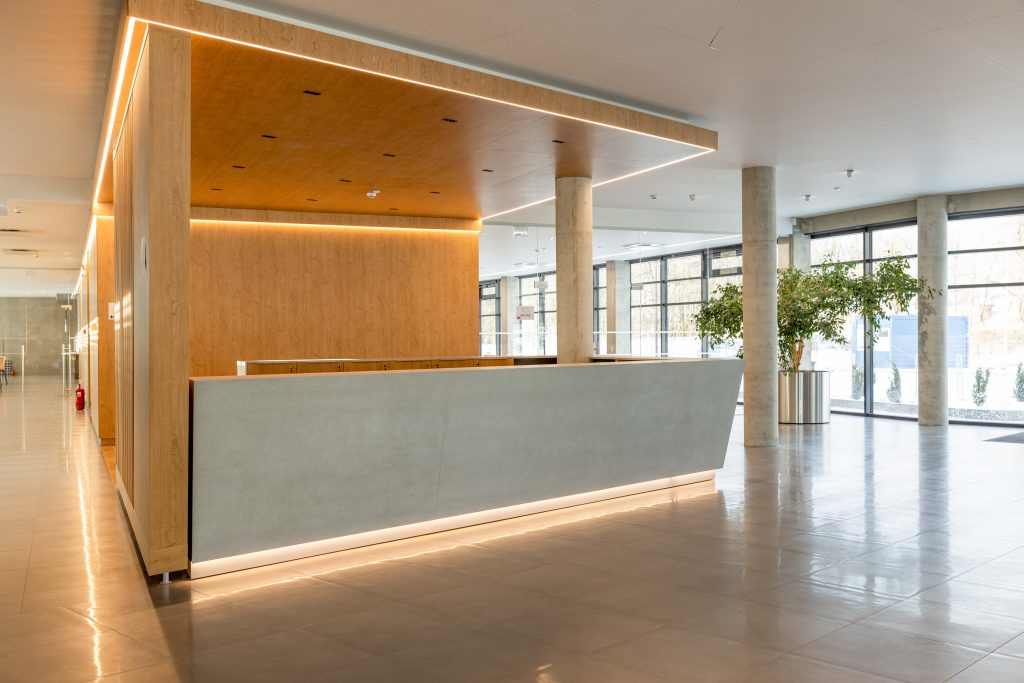 Ergolain KOMFOVENT @Gintautas Rapalis Recepcija Priimamojo baldas